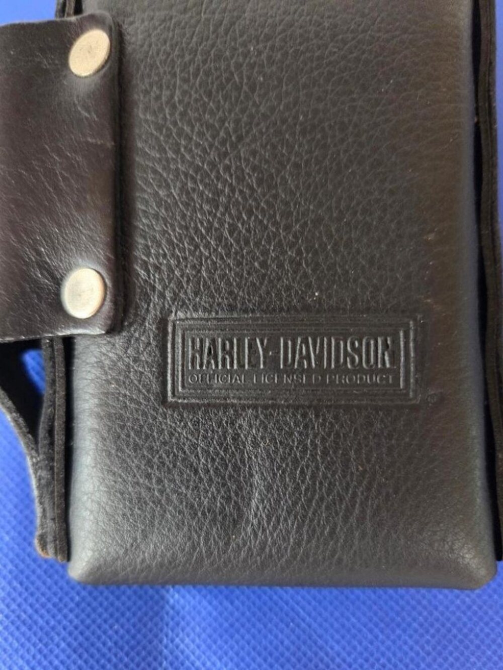 Vintage Harley-Davidson Leather Cigarette Case & Lighter Holder Pouch - Picture 5 of 12